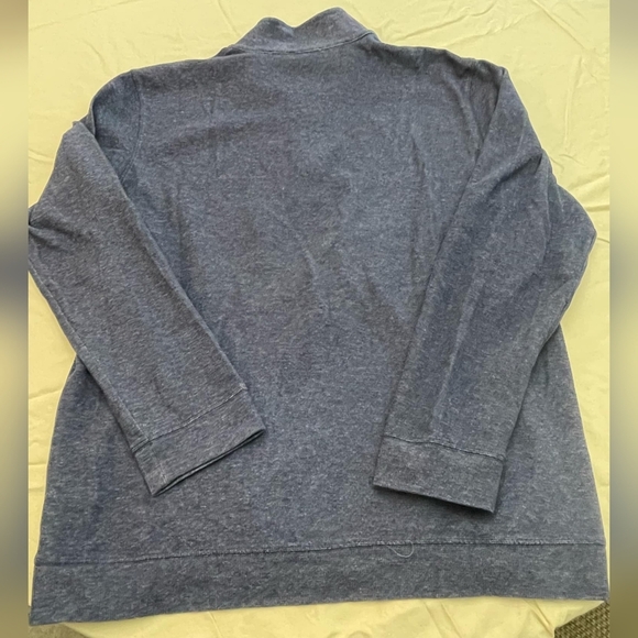 Vince mens navy blue quarter zip pullover sweatshirt size extra large - Picture 2 of 4